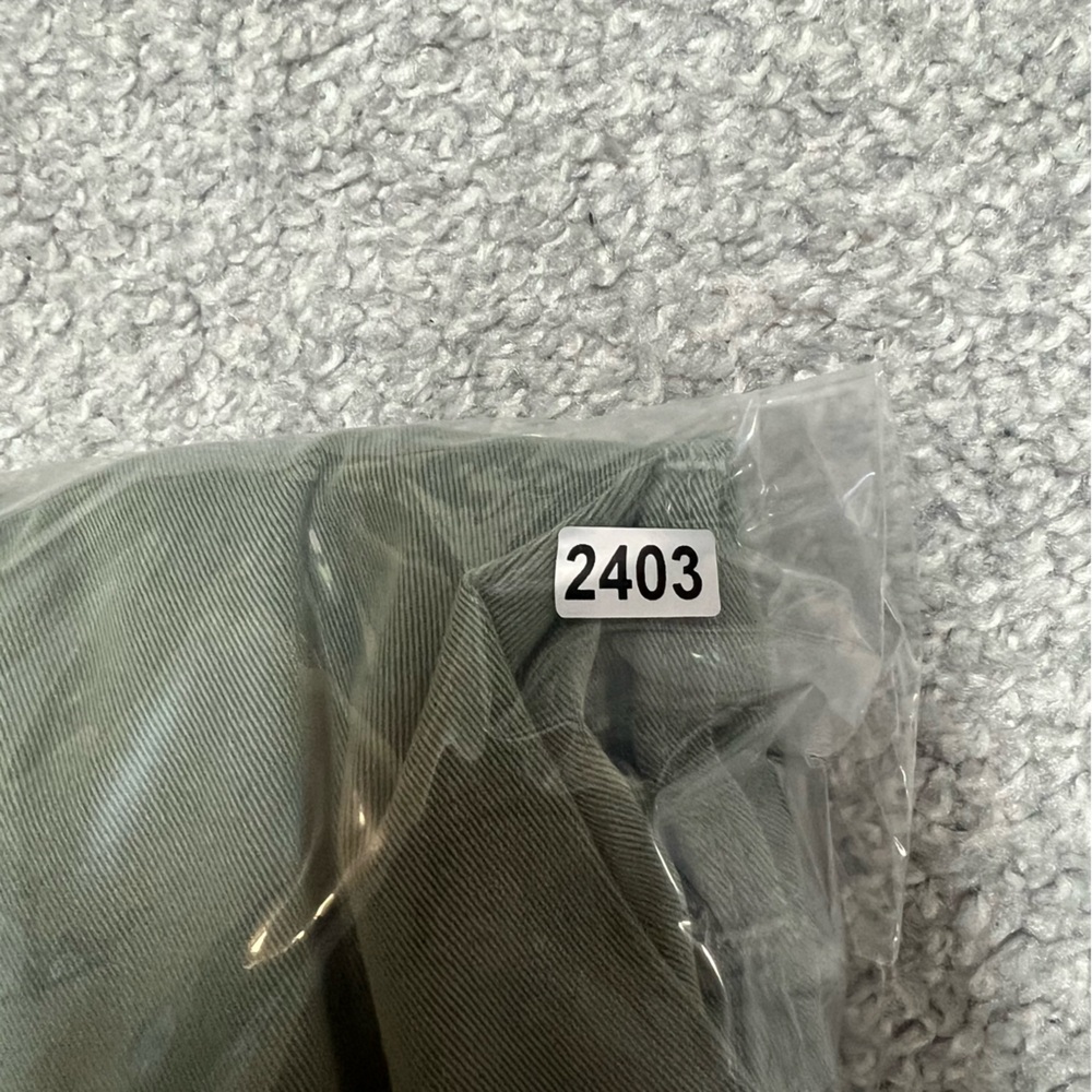 Frame Jeans Mens 31x26 Green L Homme Slim Wash Military Stretch Pants Denim - Picture 11 of 11
